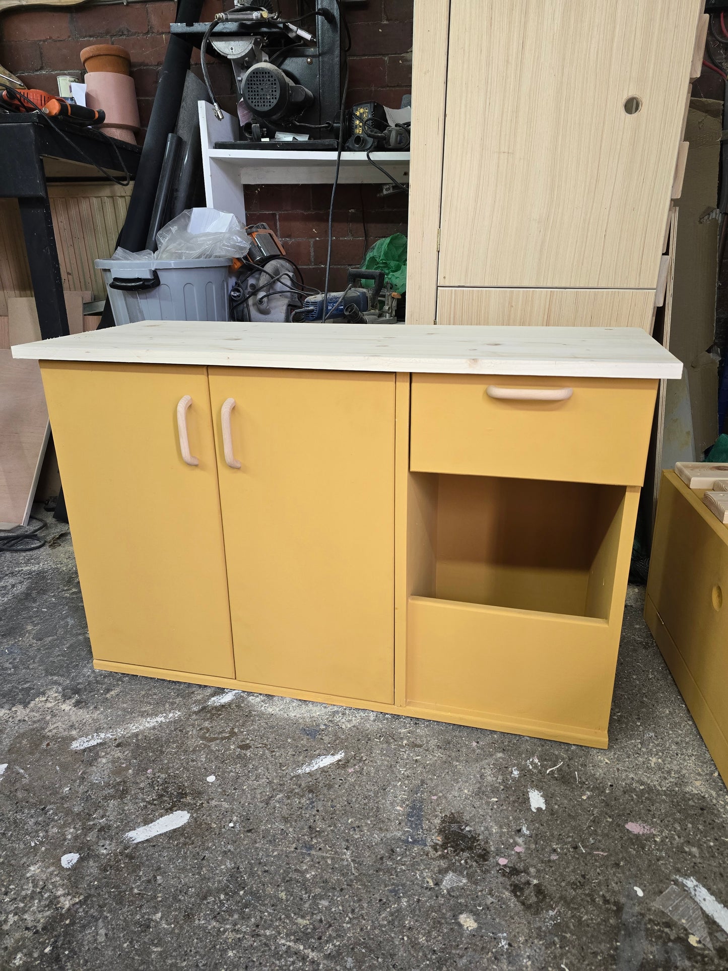 Ply Kitchen Unit with cupboard and shelves for Vans, Campers, Boats and Homes.