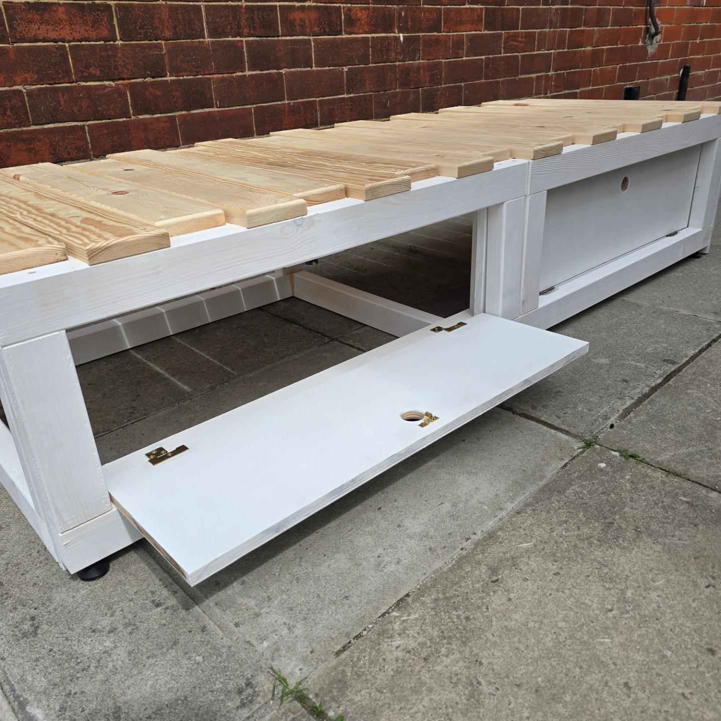 Pull Out Bed with boarding & Cupboard doors