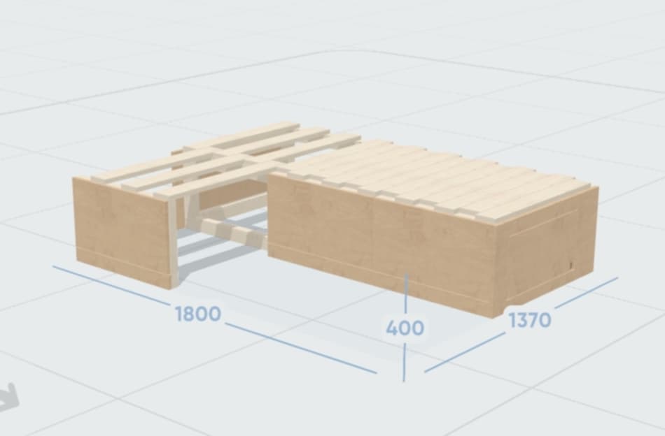 2 section Bed with Drawer - Final Payment
