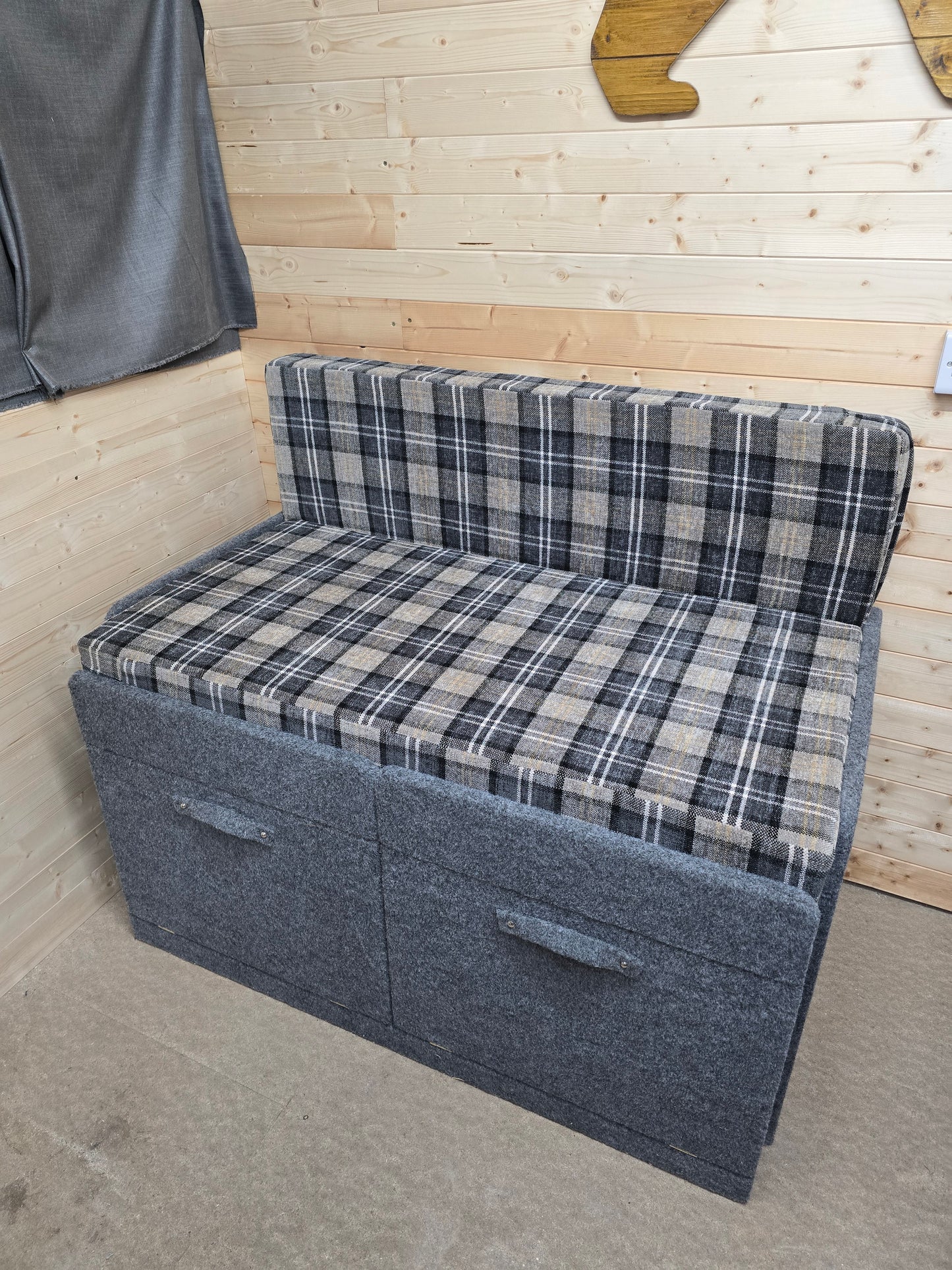 Pull-Out Carpeted Van / Camper Bed with Mattress