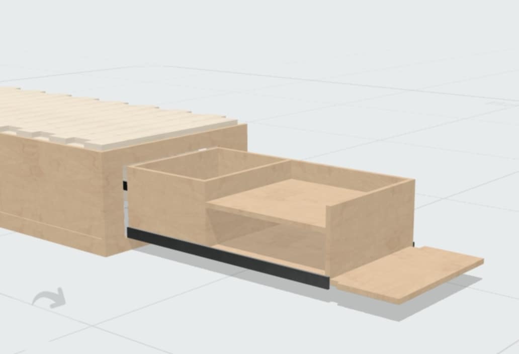 2 section Bed with Drawer - Final Payment