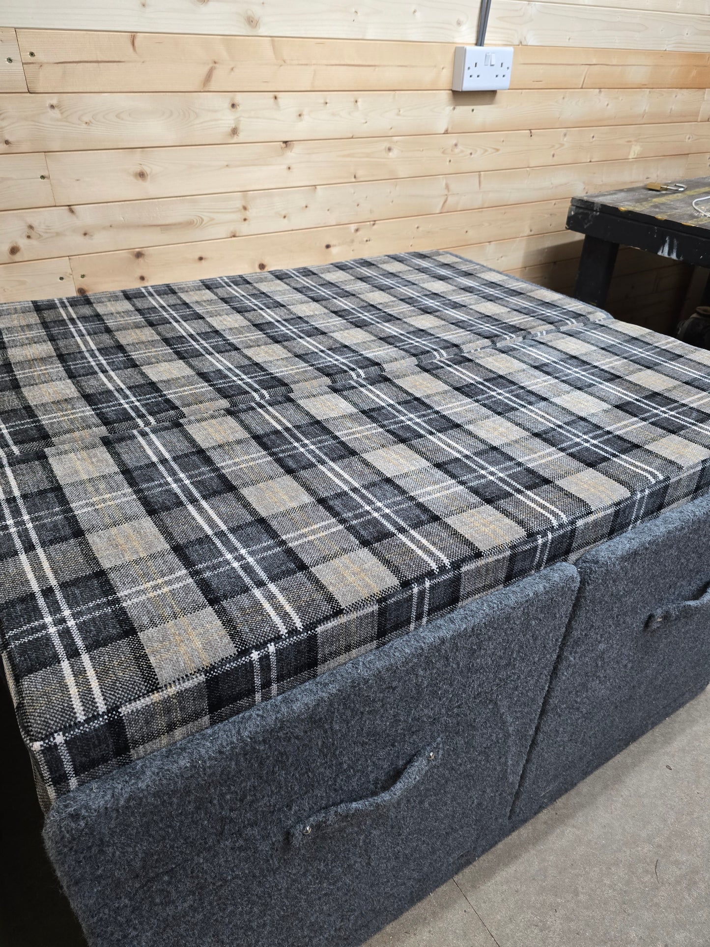 Pull-Out Carpeted Van / Camper Bed with Mattress