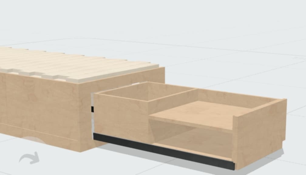 2 section Bed with Drawer - Final Payment