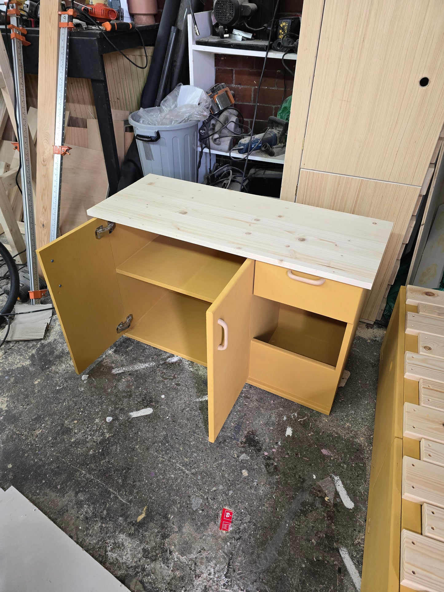 Ply Kitchen Unit with cupboard and shelves for Vans, Campers, Boats and Homes.