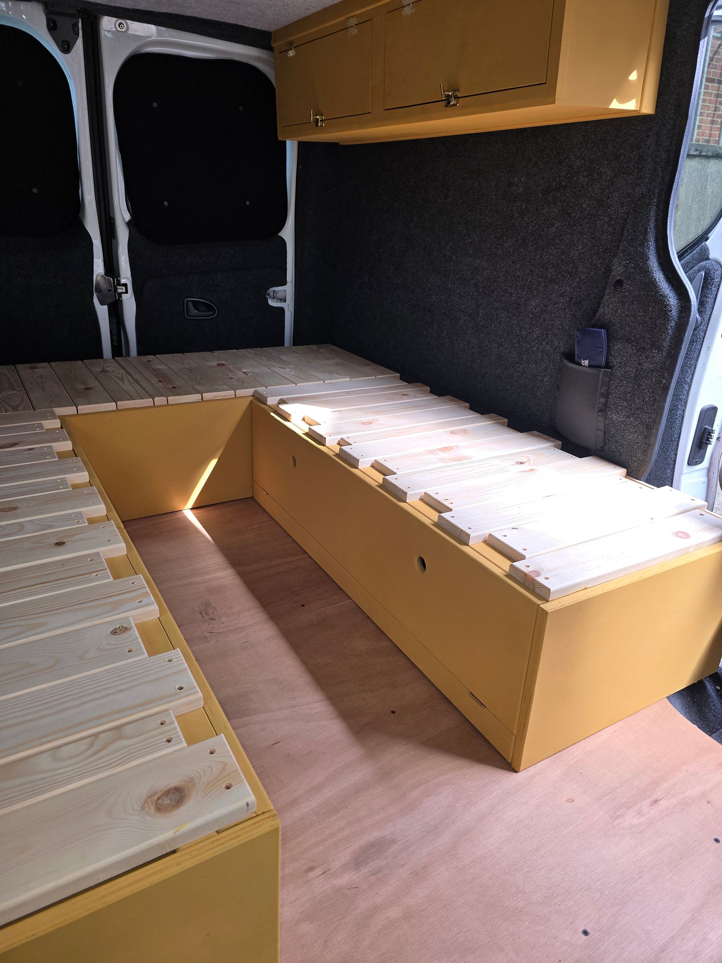 Bespoke U-Shape Van/Camper Bed and Seating. Pull-Out Van Bed