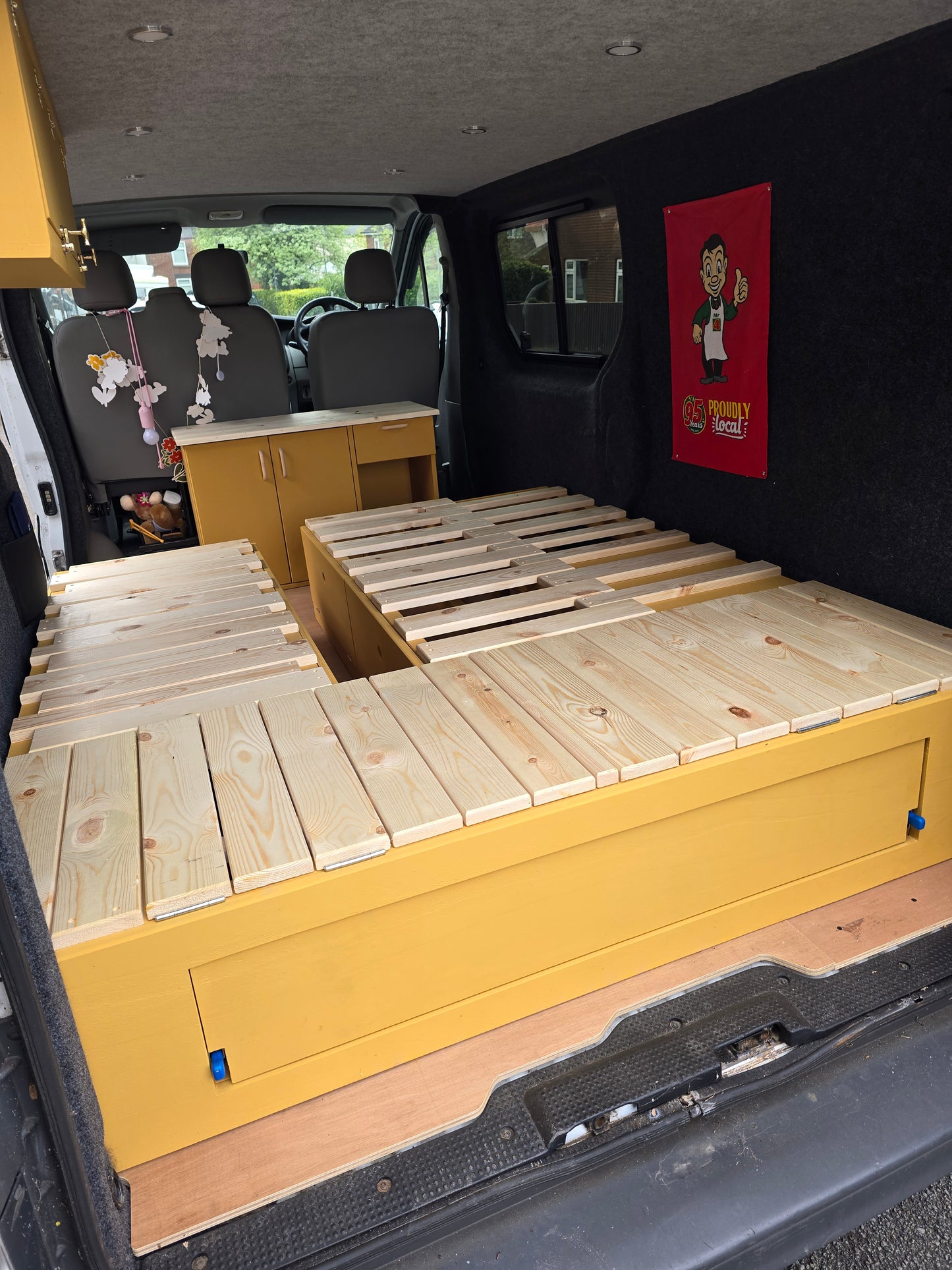 Ply Kitchen Unit with cupboard and shelves for Vans, Campers, Boats and Homes.