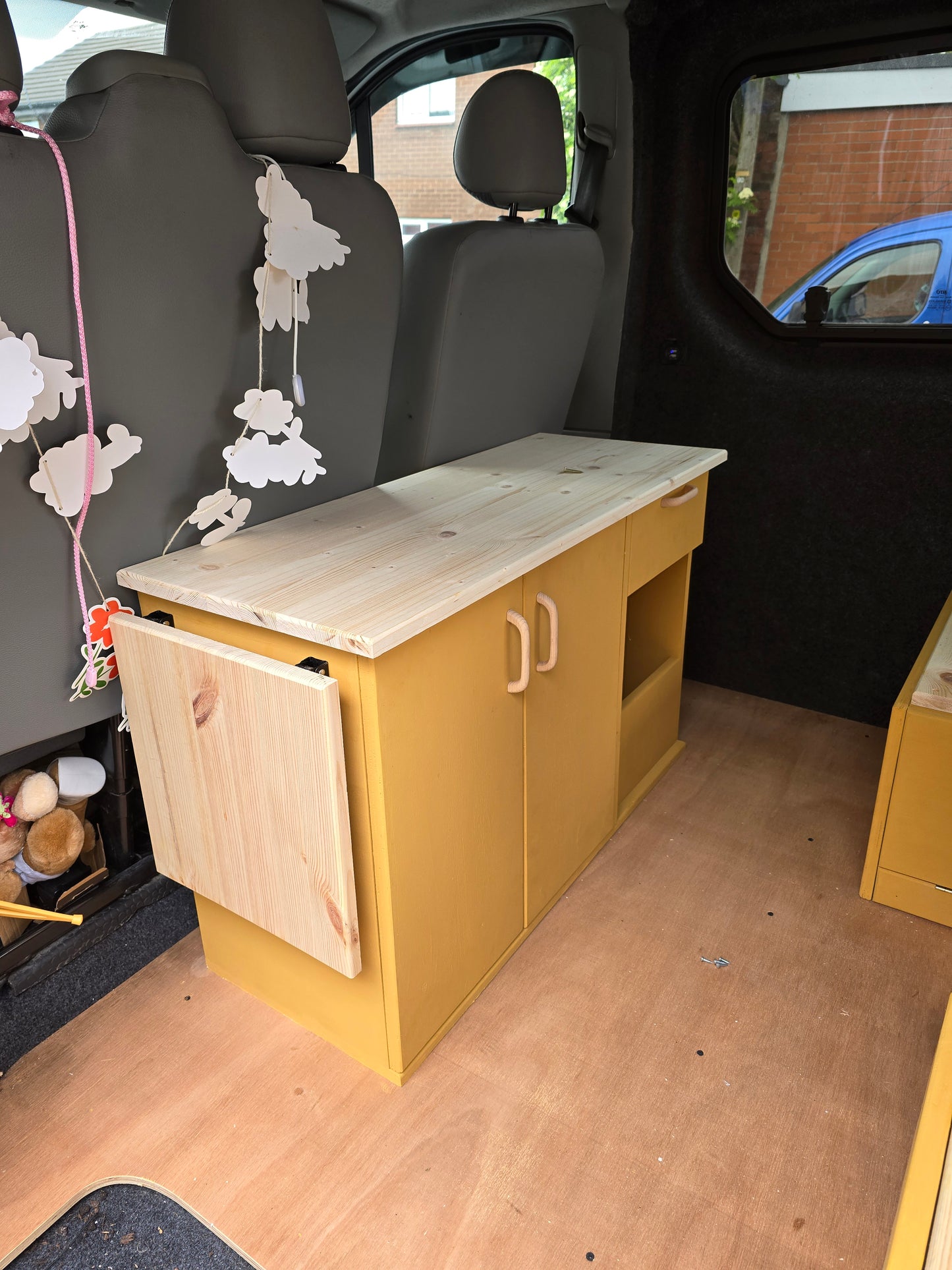 Ply Kitchen Unit with cupboard and shelves for Vans, Campers, Boats and Homes.