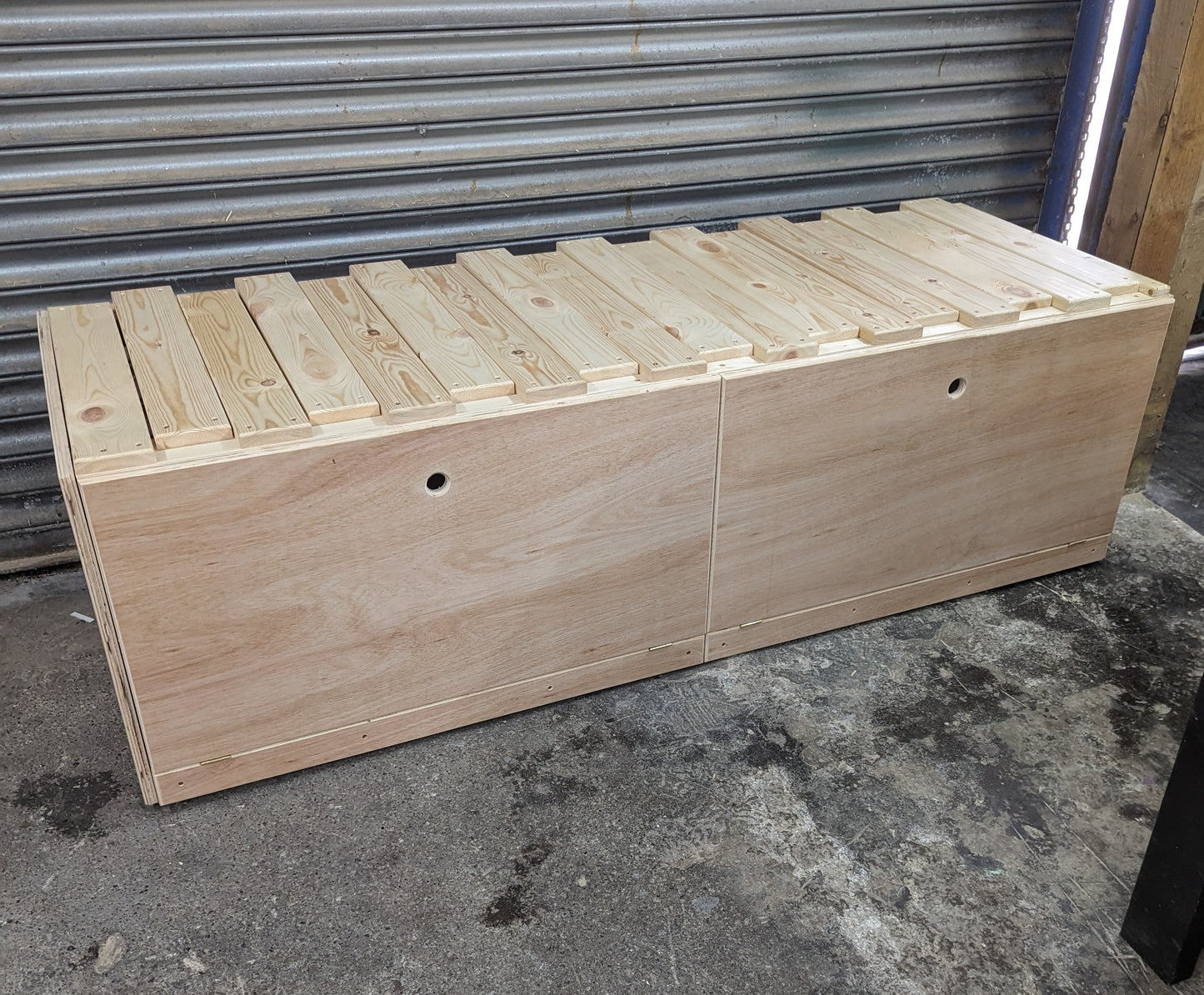 Pull Out Bed with Blue Soft Touch Mattress