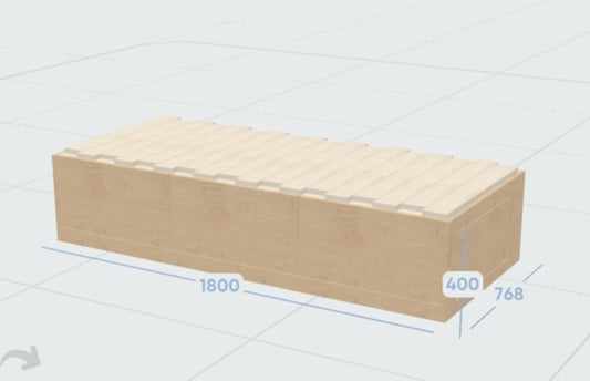 2 section Bed with Drawer - Final Payment