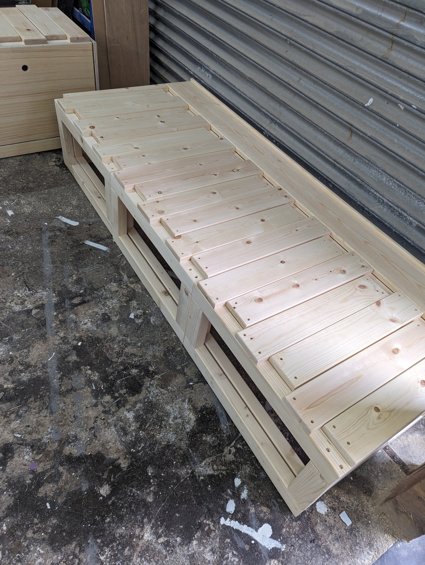 Bespoke 3 Section Pull Out Bed FRAME ONLY (Changes From Bench, To L Shape, To U Shape, To a Bed)