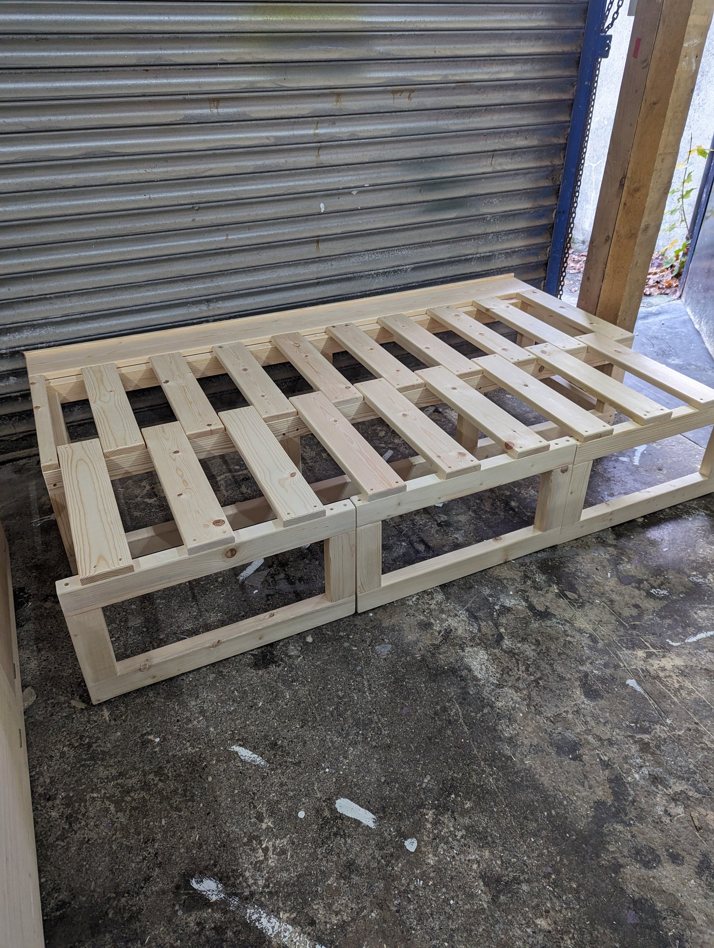 Bespoke 3 Section Pull Out Bed FRAME ONLY (Changes From Bench, To L Shape, To U Shape, To a Bed)