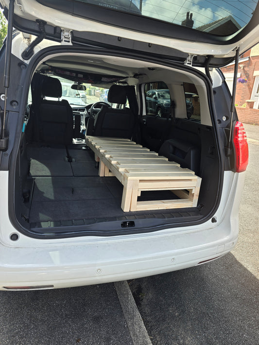 Peugeot 3008 Car Bed, Pull Out beds for Cars with tilted floor.