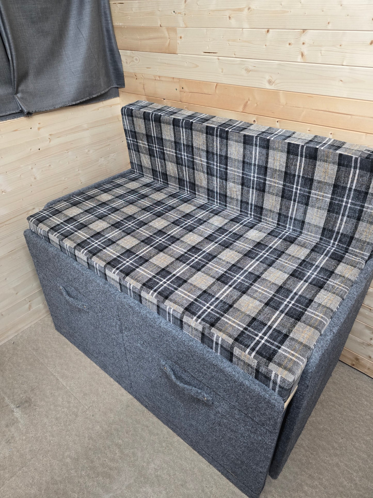 Pull-Out Carpeted Van / Camper Bed with Mattress