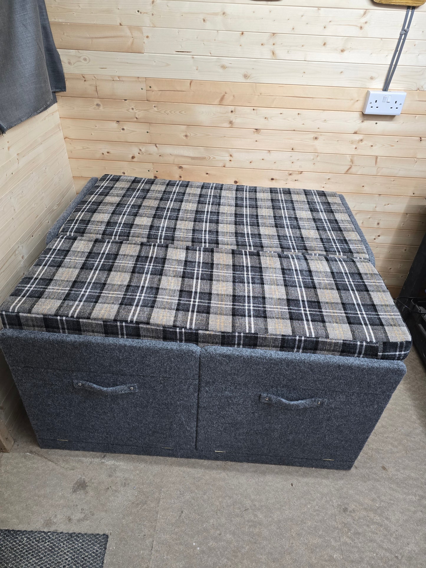 Pull-Out Carpeted Van / Camper Bed with Mattress