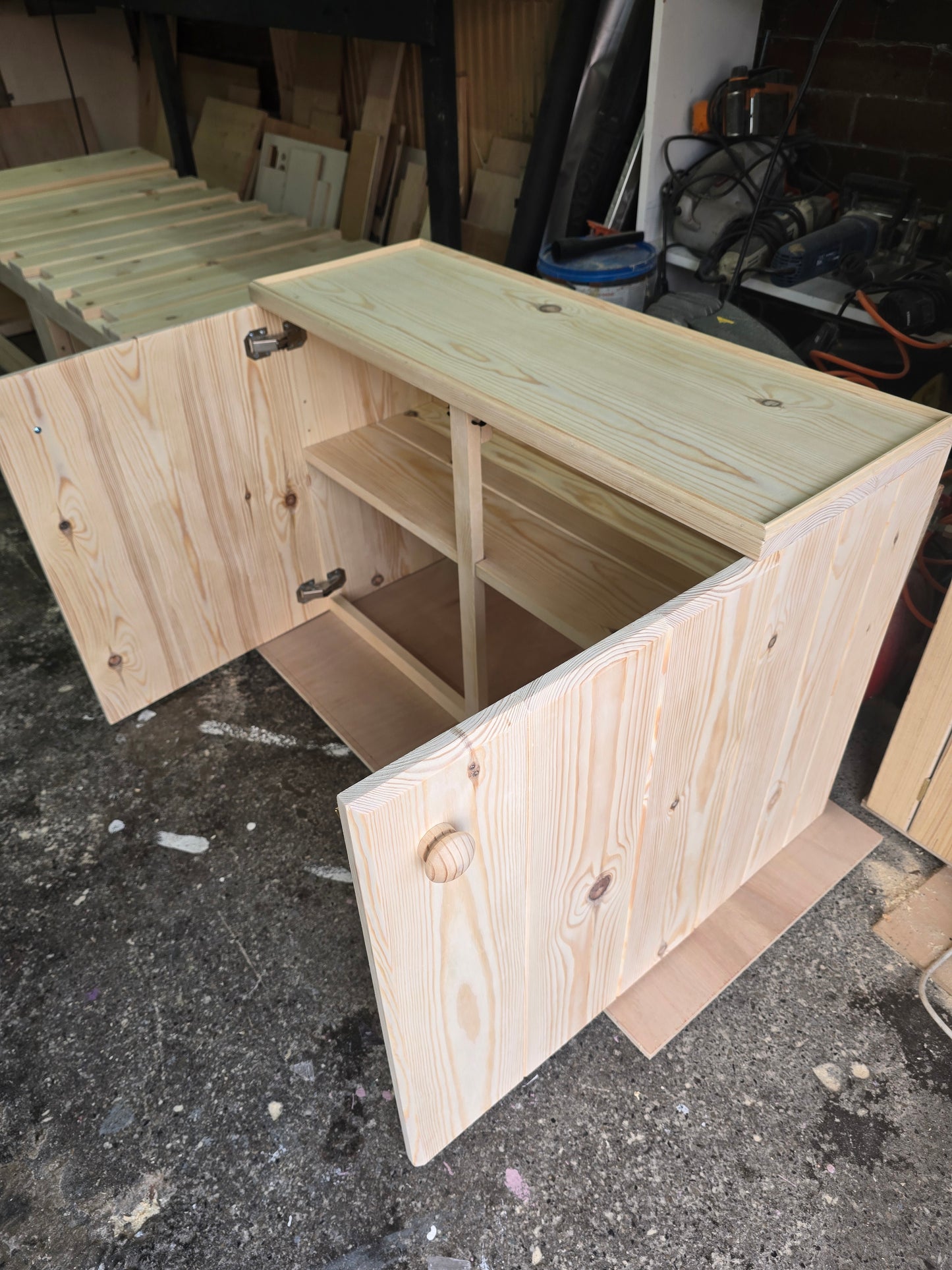 Pine Kitchen Unit for Vans, Campers, Boats and Homes.