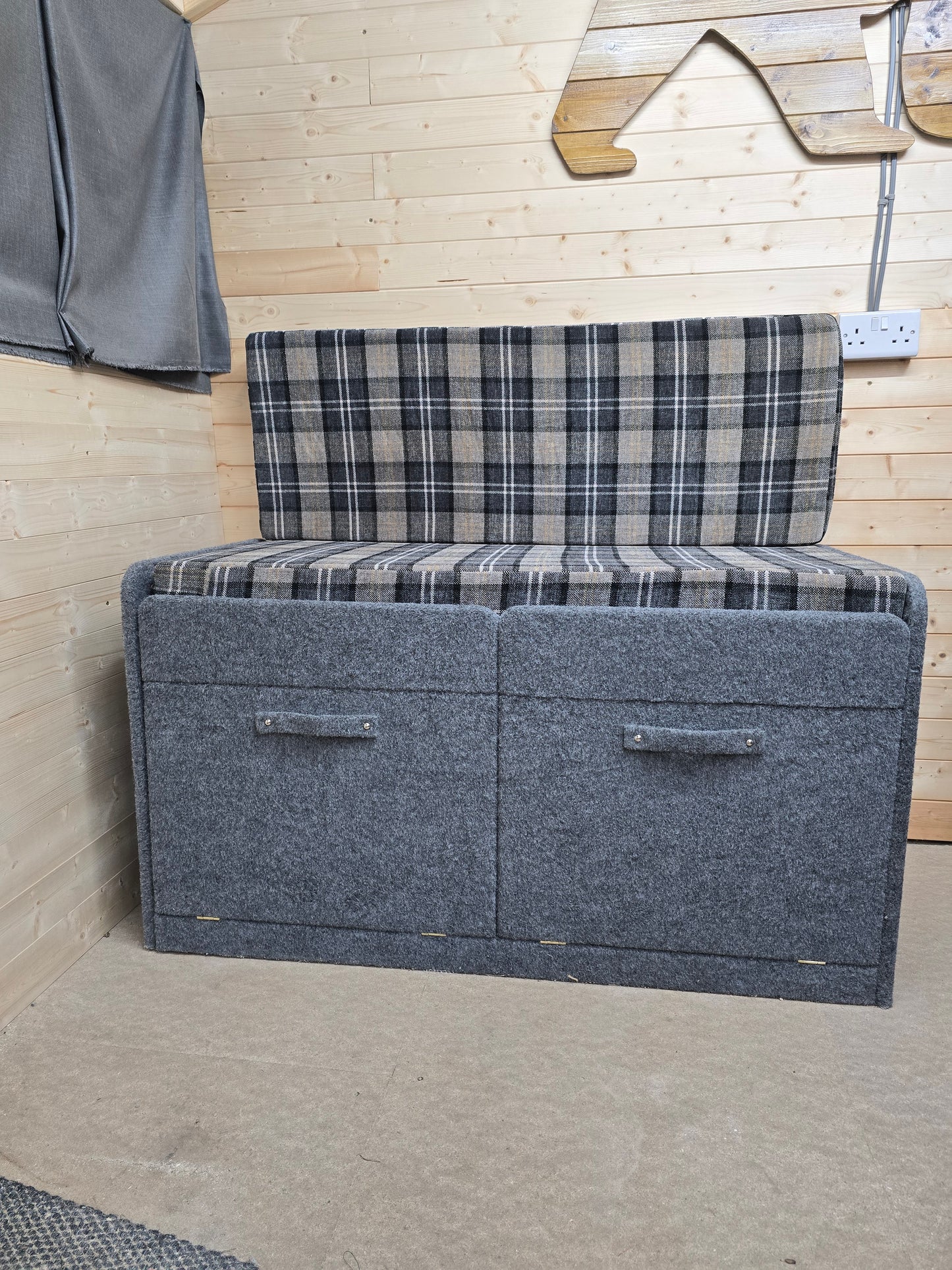 Pull-Out Carpeted Van / Camper Bed with Mattress