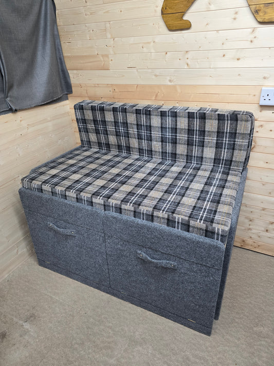 Pull-Out Carpeted Van / Camper Bed with Mattress